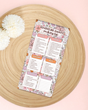 Adventure Awaits Packing List Notepad Checklist