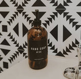 16oz Amber Glass Soap Dispenser (Hand & Dish Soap Options)