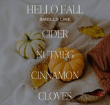 Hello Fall Reed Diffuser - Amber Jar - 3.5 oz