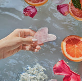 Hibiscus White Tea Rose Quartz Gua Sha