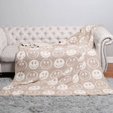 Luxury Soft Happy Face Throw Blanket