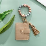 Jane Silicone Wristlet Wallet Keychain (Options Available)