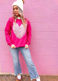 Glitter Heart Sweatshirt