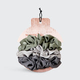 KITSCH - Holiday Satin Scrunchies 6pc (Color Options)