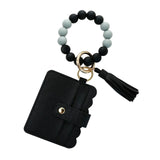 Jane Silicone Wristlet Wallet Keychain (Options Available)