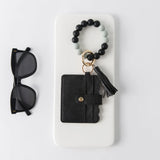 Jane Silicone Wristlet Wallet Keychain (Options Available)