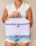 Seersucker Cosmetic Bags (Color Options Available)