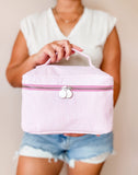 Seersucker Cosmetic Bags (Color Options Available)