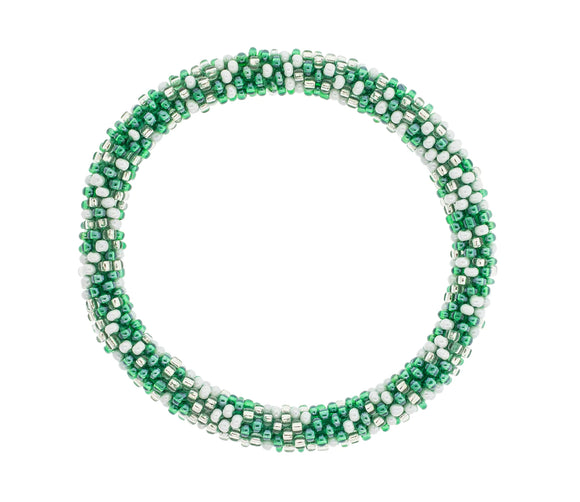 Aid for Trade Green and White Speckled Roll-On Bracelet