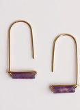 JaxKelly - Gemstone Drop Earrings (Options Available)