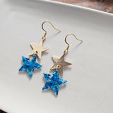 Starry Earrings - 4th of July Patriotic (Color Options Available)