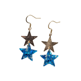 Starry Earrings - 4th of July Patriotic (Color Options Available)