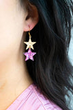 Starry Earrings - 4th of July Patriotic (Color Options Available)