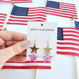 Starry Earrings - 4th of July Patriotic (Color Options Available)