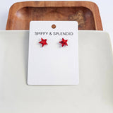 Sparkle Star Studs - 4th of July Earrings (Color Options Available)