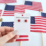 Sparkle Star Studs - 4th of July Earrings (Color Options Available)