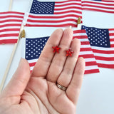 Sparkle Star Studs - 4th of July Earrings (Color Options Available)