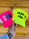 Pink USA Trucker Hat