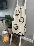 Smiley Face Reversible Luxe Blanket