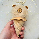 Capybara Ice Cream Plush Keychain Summer Cute Kawaii Gift