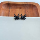 Spider Studs - Black // Halloween Earrings