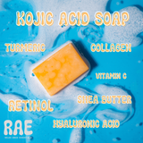 Kojic Acid Bar Soap | Turmeric Brightening Soap
