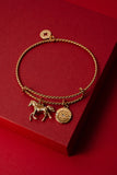 Alex & Ani Horse Rope Textured Charm Bangle