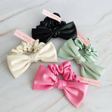 Satin Bow Tie Hair Scrunch (Color Options Available)