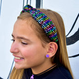 Kids Knot Headband - Rainbow Sequin Knotted Hair Accessories