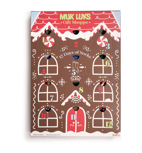 MUK LUKS Kids 12 Days of Christmas Socks