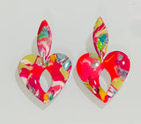 Chaotic Heart Earrings 