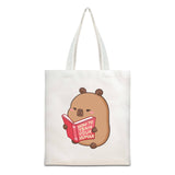 Capybara Canvas Tote Bag One Bag Two Designs
