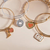Alex & Ani ‘Super Mom' Heart and Cape Charm Bangle