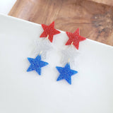 Star Spangled Sparkle Dangles - 4th of July Earrings