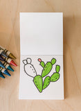 Tiny Texas Themed Illustrations Mini Coloring Book for Adult