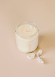 4oz  Clear Crystal Candles - White Howlite - Mindfulness