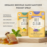 Bee Clean Organic Beeswax Hand Sanitizer - Mini Case