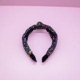 Kids Knot Headband - Rainbow Sequin Knotted Hair Accessories