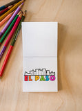 Tiny Texas Themed Illustrations Mini Coloring Book for Adult