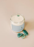 4oz Clear Crystal Candles - Amazonite - Hope