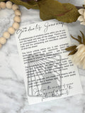 The Graduate’s Journey Story Card Ornament (Male)