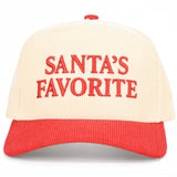 C.C SANTAS FAVORITE Letter Embroidered Trucker Cap