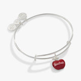 Alex & Ani Teacher 'Grow, Inspire, Love' Apple Charm Bangle