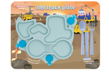 Baby Truck Suction Plate and Training Utensils: Yellow Truck Plate