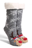 Christmas Sherpa Non-Slip Slipper Socks