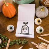 Halloween Mini Coloring Book, Halloween Gift, Boo Basket