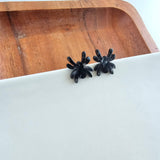 Spider Studs - Black // Halloween Earrings