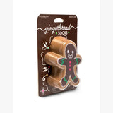 Living Royal 3D Packaged Crew Socks - Holiday - Gingerbread Man - Brown