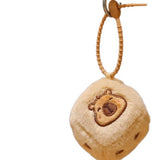 Capybara Dice Plush Keychain