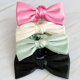 Satin Bow Tie Hair Scrunch (Color Options Available)